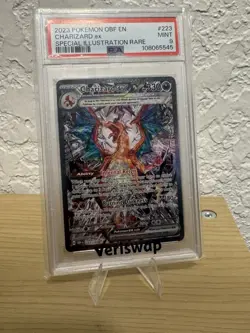 2023 POKEMON OBF EN-OBSIDIAN FLAMES SPECIAL ILLUSTRATION RARE CHARIZARD EX PSA 9 - Image 1