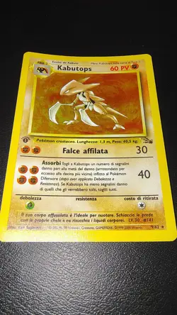 Pokemon Kabutops Fossil Set First Edition Holo 9/62 - Image 2