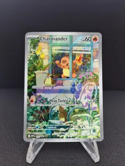 Pokemon TCG Obsidian Flames ETB CHARMANDER #044 Black Star Promo Full Art Holo 2 - Image 2