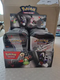 POKEMON TCG: BLACK BOLT & WHITE FLARE UNOVA MINI TIN DISPLAY (8 TINS) - Image 1