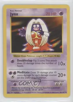 Jynx Shadowless Pokemon Base Set #31 1999 0l4h - Image 1