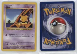 Abra Shadowless Pokemon Base Set #43 1999 10cj - Image 3