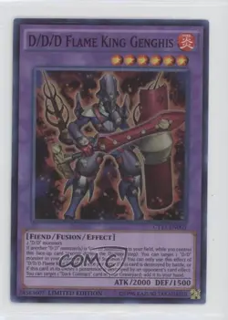 D/D/D Flame King Genghis YuGiOh Mega-Tins Limited Edition #CT13-EN005 0c1o - Image 1