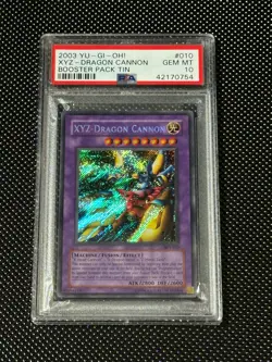 YUGIOH PSA 10 2003 XYZ-Dragon Cannon BPT-010 Secret Rare Promo *0754 - Image 1