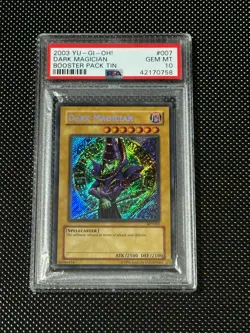 YUGIOH PSA 10 2003 Dark Magician BPT-007 Secret Rare Promo *0758 - Image 1