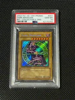 YUGIOH PSA 10 2002 Dark Magician BPT-001 Secret Rare Promo *0783 - Image 1