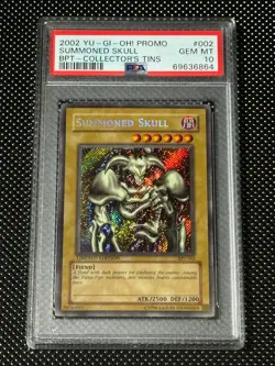 YUGIOH PSA 10 2002 Summoned Skull BPT-002 Secret Rare Promo *6864 - Image 1