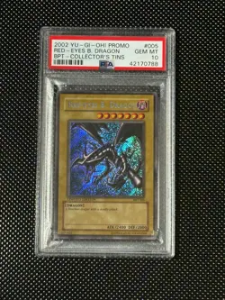 YUGIOH PSA 10 2002 Red-Eyes B. Dragon BPT-005 Secret Rare Promo *0788 - Image 1