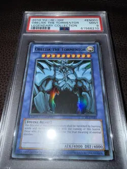 2010 YuGiOh! Legendary Collection LC01-EN001 OBELISK THE TORMENTOR PSA 9 - Image 1