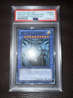 2010 YuGiOh! Legendary Collection LC01-EN001 OBELISK THE TORMENTOR PSA 9 - Image 2