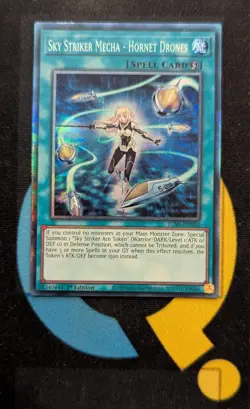 JUSH-EN053 Sky Striker Mecha - Hornet Drones Collector's Rare YuGiOh - Image 1