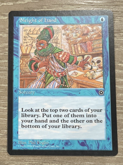 Sleight of Hand Portal Second Age NM MTG Free Ship - Image 1