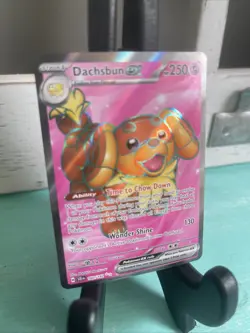 Dachsbun ex - 160/142 - Pokemon TCG Stellar Crown (2024) - Full Art - HOLO - Image 2