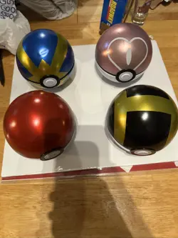 Set Of 4 Pokemon Ball Tins (TINS ONLY NO CARDS) - Image 1