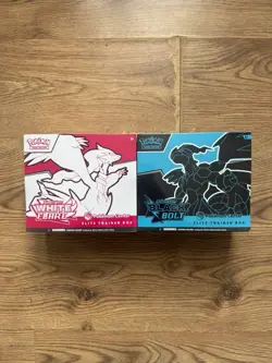 Black Bolt & White Flare Pokemon Center Elite Trainer Boxes ETB Sealed - Image 1