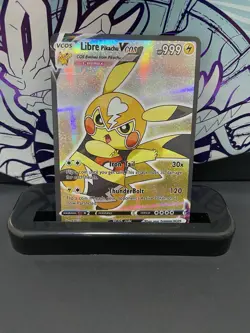 Libre Wrestling Cosplay Pikachu Custom Fan Art Card - Image 1