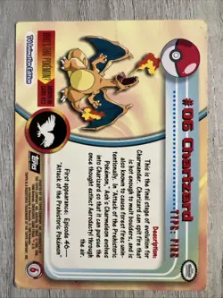 Pokemon Card Charizard #06 Topps Series - Image 2