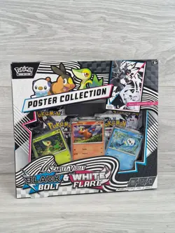 Pokemon Black Bolt & White Flare Poster Collection. Factory Sealed & In Hand 🔥✅ - Image 1