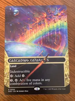 Cascading Cataracts Full Art - Edge Of Eternities - Magic The Gathering MTG - Image 1