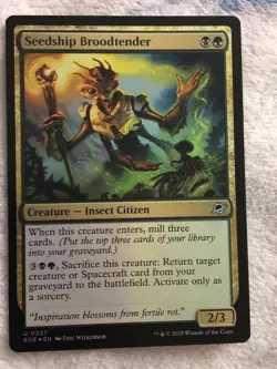 1x Seedship Broodtender - Foil - Edge Of Eternities - Near Mint, English - MTG! - Image 1