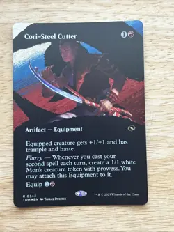 Mtg. Cori-Steel Cutter. Foil Borderless. Tarkir: Dragonstorm. Pack Fresh - Image 1