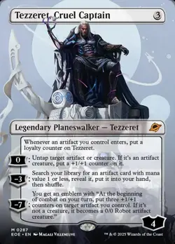 Tezzeret, Cruel Captain (0287) (Borderless FOIL) Edge of Eternities - MTG - Image 2