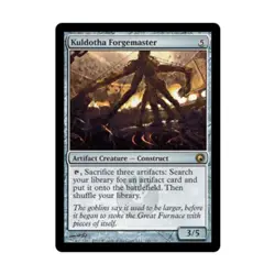 WOTC MtG Scars of Mirrodin Kuldotha Forgemaster (R) (Foil) EX - Image 1
