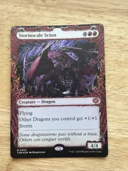 MTG / Stormscale Scion / TDM / #0303 / Regular (Showcase) / Mythic / NM - Image 1