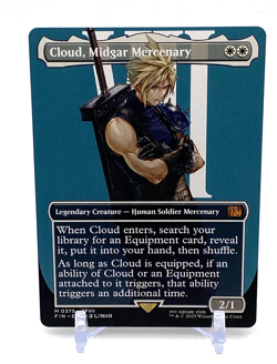 MTG: Final Fantasy: Cloud, Midgard Mercenary (Borderless) (Regular) Mythic #375 - Image 1