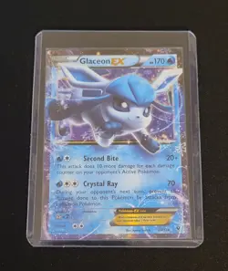 Glaceon EX 20/124 XY - Fates Collide Holo Pokemon Card English - Image 1