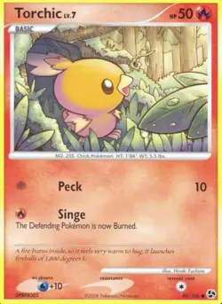 Torchic 89/106 Non Holo Card Great Encounters Pokemon TCG Lightly Played LP - Image 1