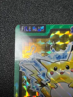 (LP) Pikachu Prism Holo Bandai Carddass Japanese Pokemon Card - Image 2