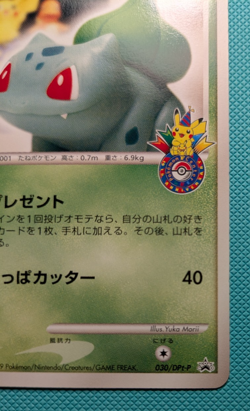 Pokemon Bulbasaur 10th Anniversary Japanese Promo 030/DPt-P (LP) - Image 5
