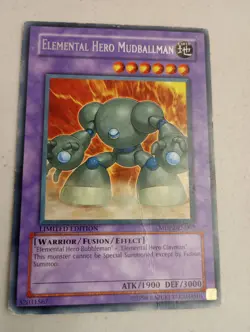 Elemental Hero Mudballman MDP2-EN002 Limited Edition Rare DMG HP YuGiOh! Card - Image 1