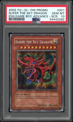 YUGIOH PSA 10 2003 Slifer the Sky Dragon GBI-001 Secret Rare Promo *2282 - Image 1