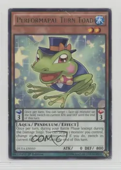 Performapal Turn Toad (R) Unlimited YuGiOh Duelist Alliance #DUEA-EN010 0su9 - Image 1