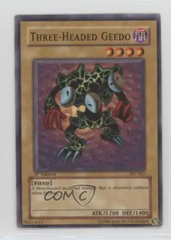Three-Headed Geedo 1st Ed. YuGiOh Pharaoh's Servant #PSV-002 2002 gl9 - Image 1
