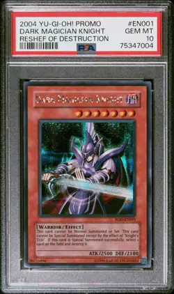 YUGIOH PSA 10 2004 Dark Magician Knight ROD-EN001 Secret Rare Promo *7004 - Image 1
