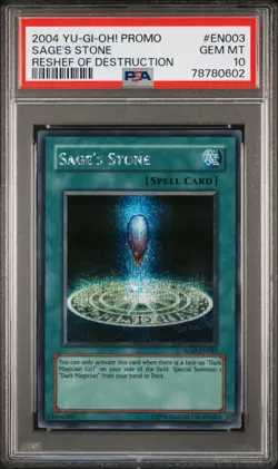 YUGIOH PSA 10 2004 Sage's Stone ROD-EN003 Secret Rare Promo *0602 - Image 1