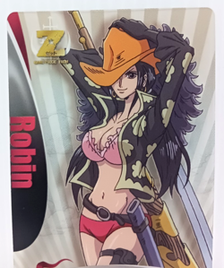 One Piece Robin EX-NM Morinaga Clear Plastic Card Movie Metal Collection Japan - Image 2