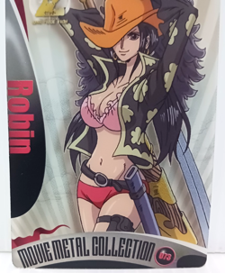 One Piece Robin EX-NM Morinaga Clear Plastic Card Movie Metal Collection Japan - Image 3