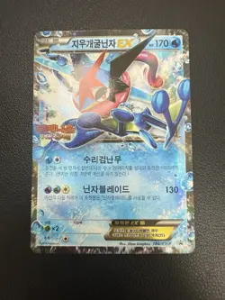 Pokemon XY PROMO Korean Card Lot 7 Rare M EX , Greninja Blaziken + Used Mega Ex - Image 2