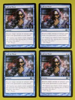Call to Mind x4 Magic 2011 M11 4x Playset Magic the Gathering MTG - Image 1