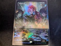 MTG Magic the Gathering FOIL Llanowar Elves Borderless FDN! - Image 1