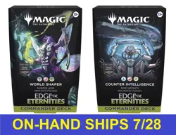 -Set of 2- Commander Decks Edge of Eternities EOE MTG ships 7/25 - Image 1