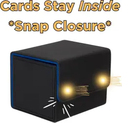 Elegant MTG Commander Deck Box - 2-Pack Black & Blue - Scratch Resistant Design - Image 5