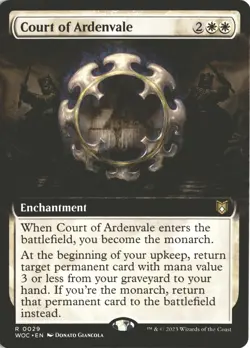 MTG Court of Ardenvale (029) *Non-Foil* Extended Art Wilds of Eldraine WOC MT/NM - Image 1