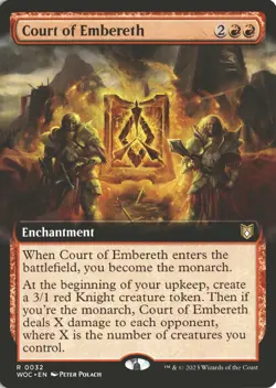 MTG Court of Embereth (032) *Non-Foil* Extended Art Wilds of Eldraine WOC MT/NM - Image 1