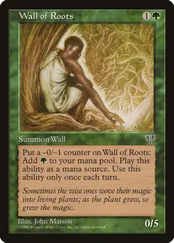 MTG - Wall of Roots - Mirage - X1 - (NM) - - Image 1