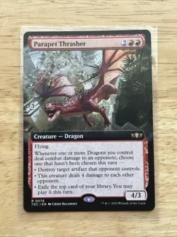 MtG Parapet Thrasher R TDC Borderless Full Art NM/M Tarkir 0076 - Image 1